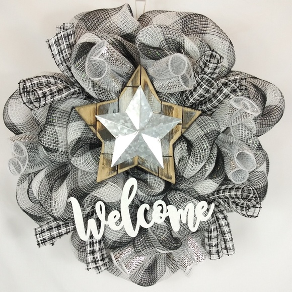 Handmade Other - Country Star Welcome Wreath
